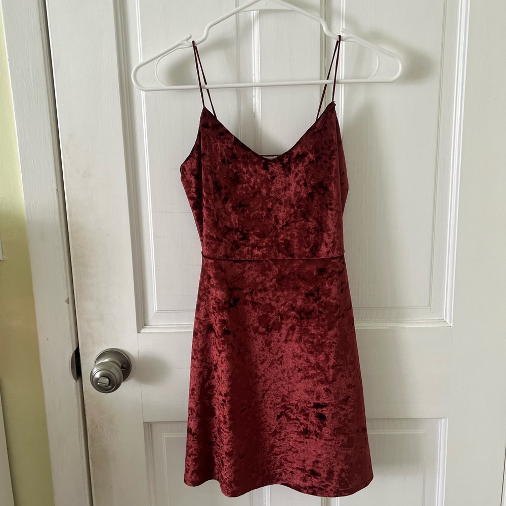 Copper Velvet Dress